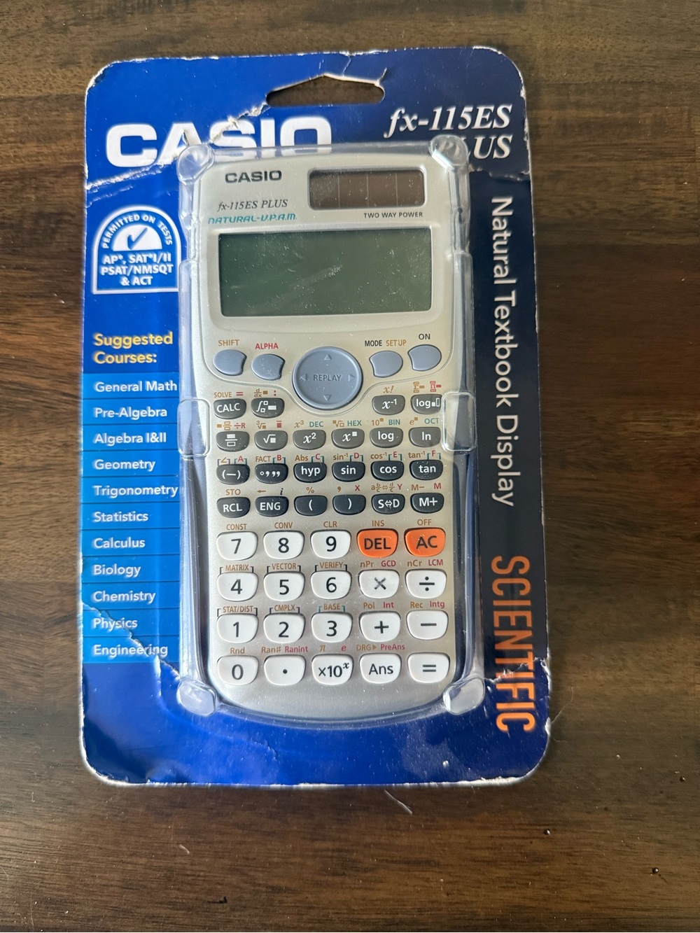 Casio fx-115ES Plus Scientific Calculator Natural Textbook Display Brand New
